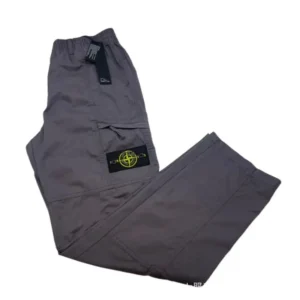 Stone Island workwear-style grey trousers