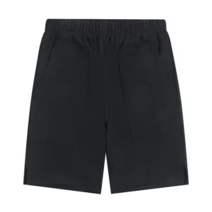AMI workwear style black shorts