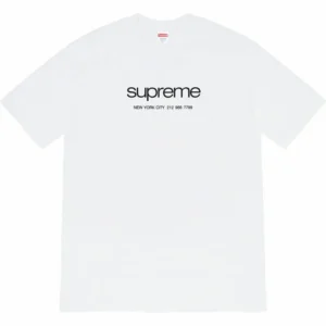 Supreme minimalist style white T-shirt