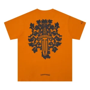 Chrome Hearts Retro Style Orange T-shirt