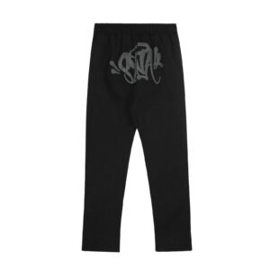 SynaWorld graffiti-style black long trousers