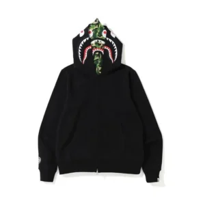 BAPE Shark Camouflage Black Coat
