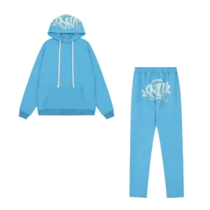 SynaWorld graffiti-style light blue suit