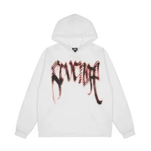 Revenge Splashed Ink Style White Hoodie