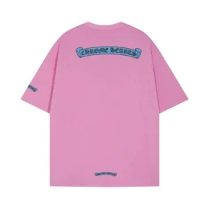 Chrome Hearts simple pink short-sleeved shirt