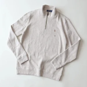 Ralph Lauren Half-Zip Light Gray Sweatshirt
