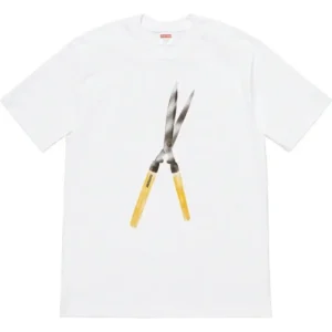 Supreme Scissors Print White T-shirt