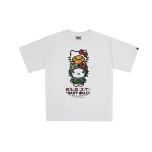 BAPE HELLO KITTY Printed White T-shirt