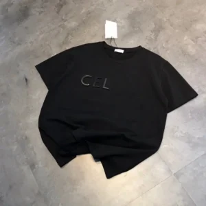 CELINE minimalist style black T-shirt