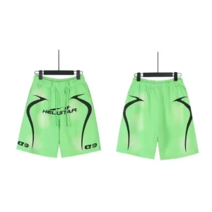 Hellstar Fluorescent Green Sports Shorts