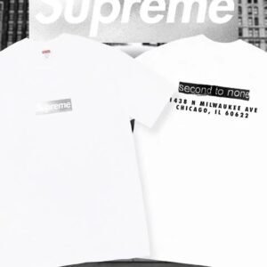 Supreme minimalist style white T-shirt