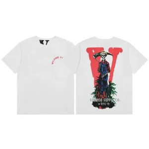VLONE FOG Skull Print White T-shirt
