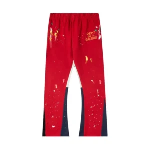 Gallery Dept. Splashed Ink Style Red Trousers