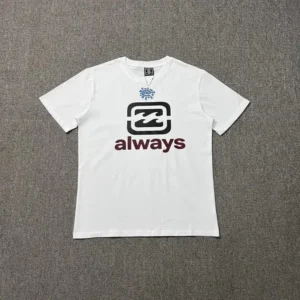 ADWYSD Trendy Brand Simple White T-shirt