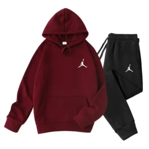 Air Jordan Sporty Burgundy Set