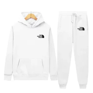 North Face minimalist style white suit