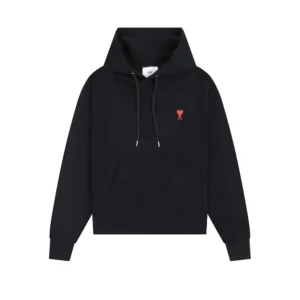 AMI Love Simple Style Black Hoodie