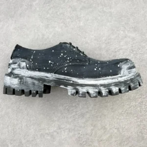 Balenciaga graffiti-style black shoes