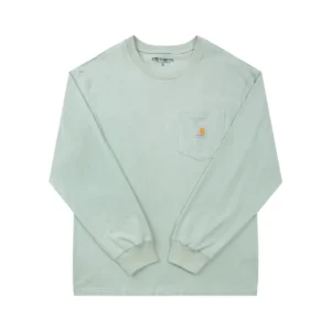 Carhartt basic style simple light green long-sleeve