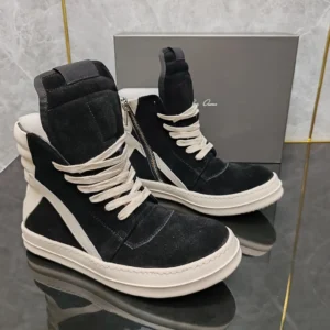 RQROK OBXCDHS High-top Trendy Black Shoes