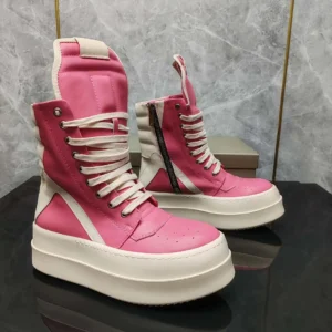 High-top fashionable pink shoes of RQROK OBXCDHS