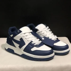 OFF Retro Style Blue and White Casual Shoes