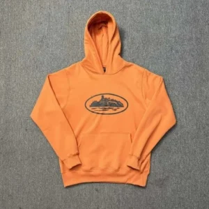 Corteiz simple orange hoodie