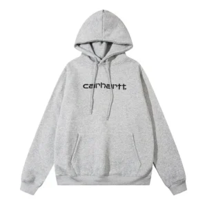 Carhartt classic and simple style grey hoodie