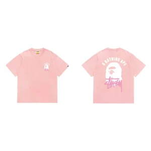 BAPE Ape Print Pink T-shirt