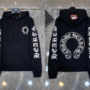 Chrome Heart Gothic Style Black Sweatshirt