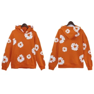 DENIM TEARS Orange Print Hoodie