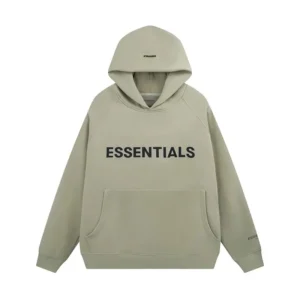 ESSENTIALS Minimalist Grey Hooded Sweatshirt