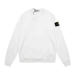 STONESLAND White Minimalist Hoodie