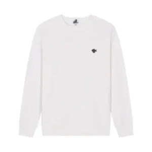 Lacoste Minimalist White Sweatshirt