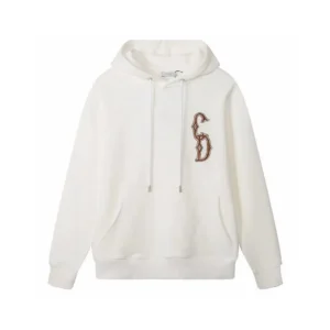 DSQUARED2 Vintage-inspired White Hooded Sweatshirt