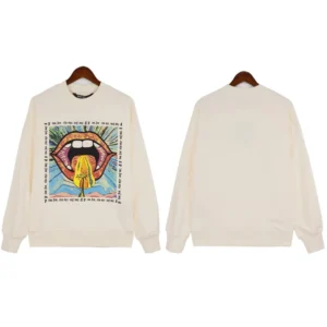 Palm Angels Art Print Casual Sweatshirt