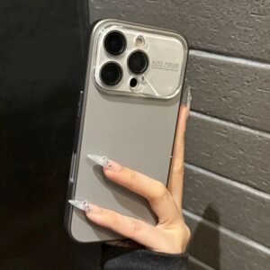 Transparent Gray Trendy iPhone Case