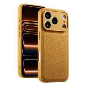 Retro-style yellow case for trendy iPhone