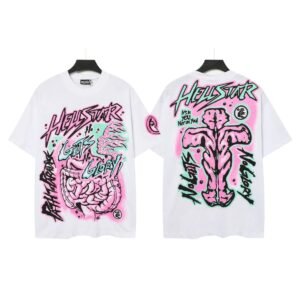Hellstar Graffiti Style White T-shirt