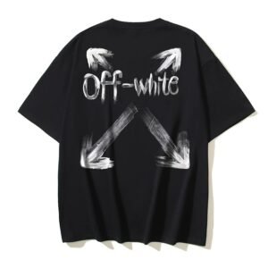 Off-White Graffiti Style Black T-shirt