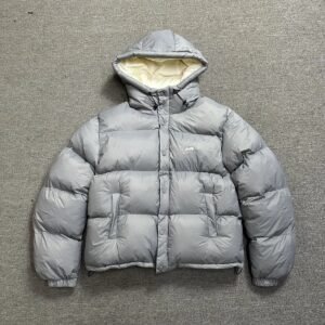 Corteiz Trendy and Cool Style Grey Down Jacket