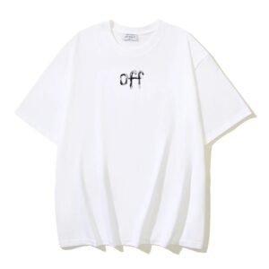Off-White minimalist style white T-shirt