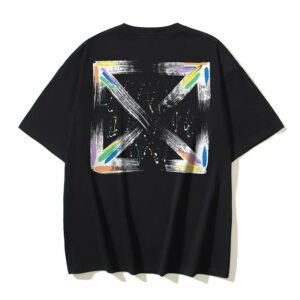 Off-White Graffiti Style Black T-shirt