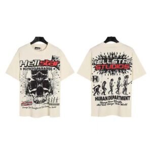 Hellstar Skull Flame Wind T-shirt