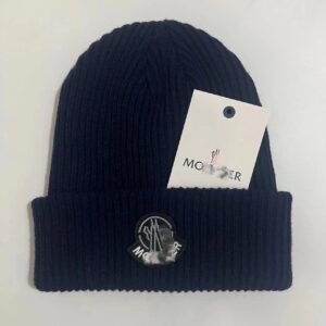 Moncler simple style navy blue hat