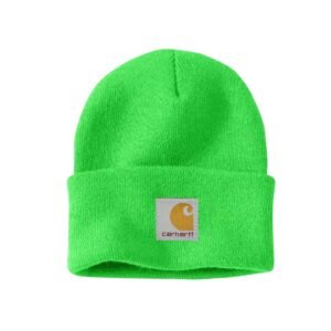 Carhartt basic fluorescent green beanie