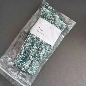 MiuMiu trendy green and white socks