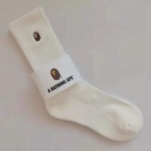 Bape classic white socks