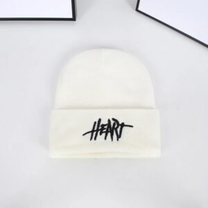Heart Trend Brand Simple Style White Hat