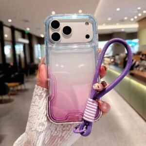 Transparent Gradient iPhone Case of Trendy Brand